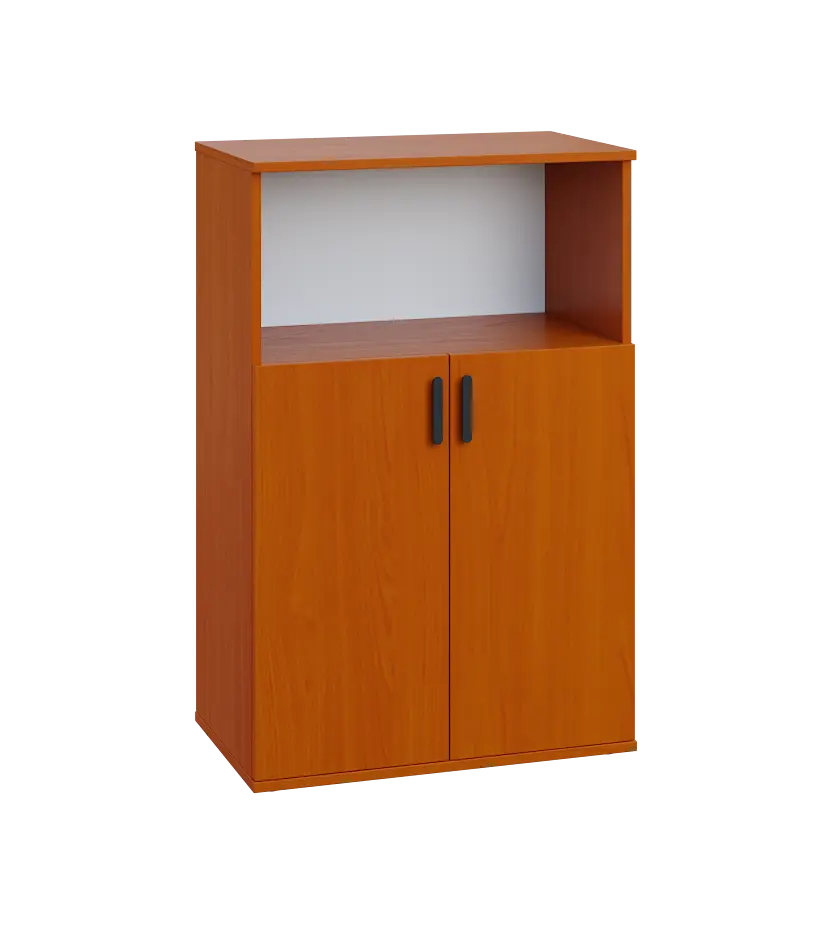 LN 3 - 7DN kancelářská skříň, 2-dveřová/nika, 1107x720x400, třešeň šumavská